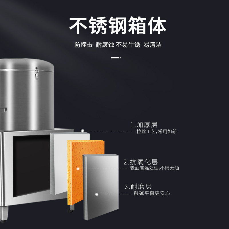 脉巴赫 220V全自动土豆去皮机商用 酒店饭店马铃薯脱皮磨皮机 学校食堂地瓜生姜剥皮机MBH-XTP-10高清大图