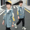 乌鹿中大童童装男童外套2021春秋季新款儿童女生风衣外套3-15岁小男孩时尚韩版休闲夹克上衣