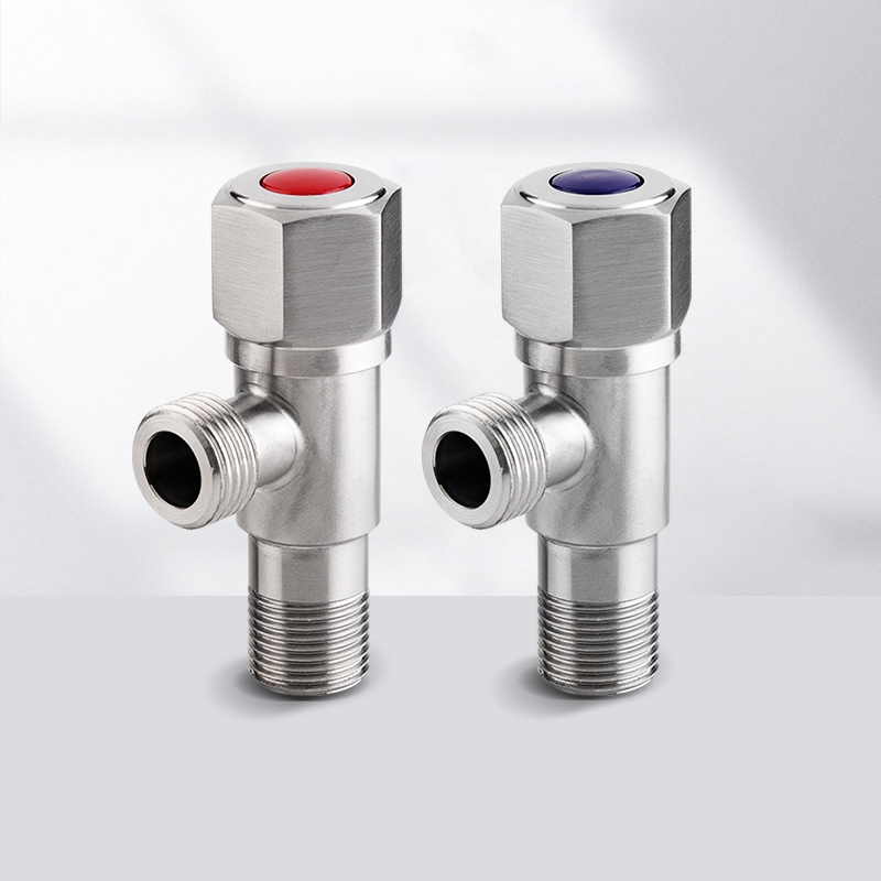 ciaa304不锈钢三角阀全铜家用冷热水阀开关一进二出三通热水器止水阀