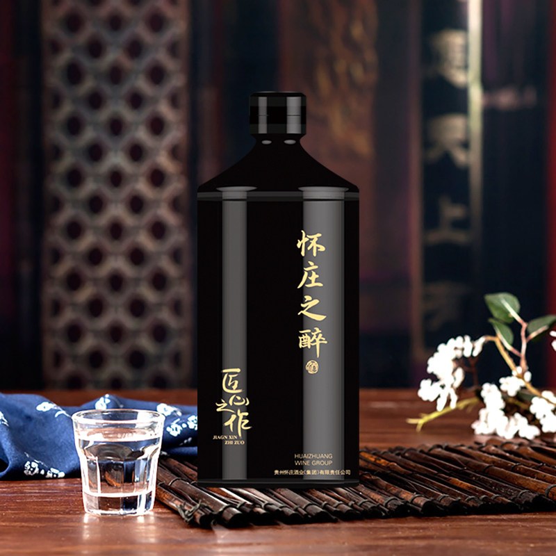 [贵州老字号]怀庄之醉 茅台镇酱香型白酒53度 匠心之作 53度 500ml*6瓶 整箱装