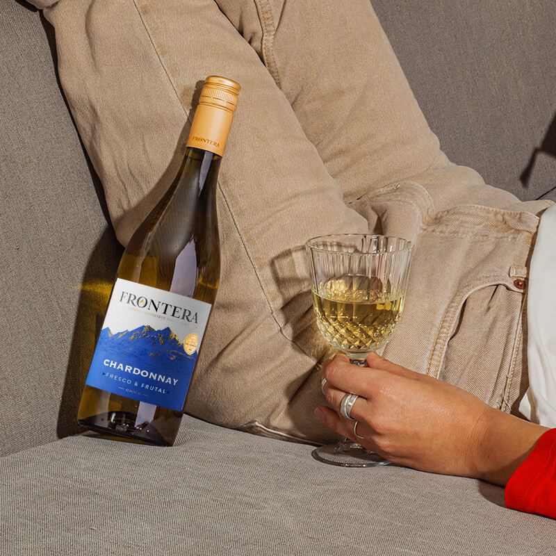 干露红酒缘峰霞多丽干白葡萄酒智利进口白葡萄酒整箱六支装750ml高清大图