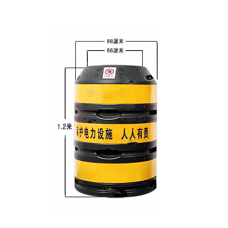 璐盐 电杆防撞桶警示桶 650*1200mm 个高清大图
