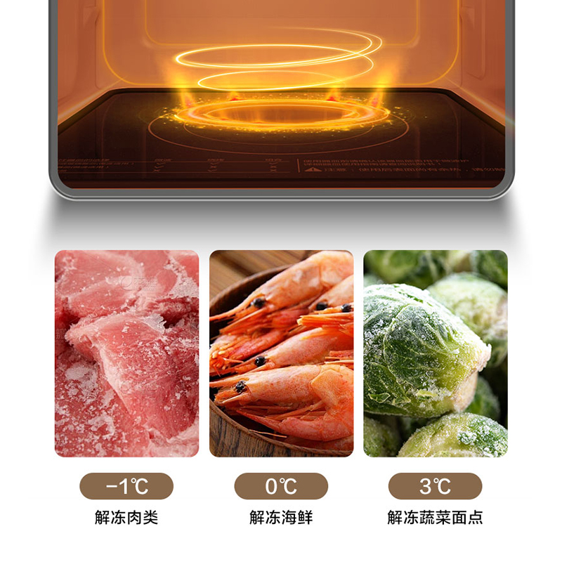 格兰仕微波炉23升侧开光波加热涂层内胆台式设计微烤一体机X823C20P2B1高清大图