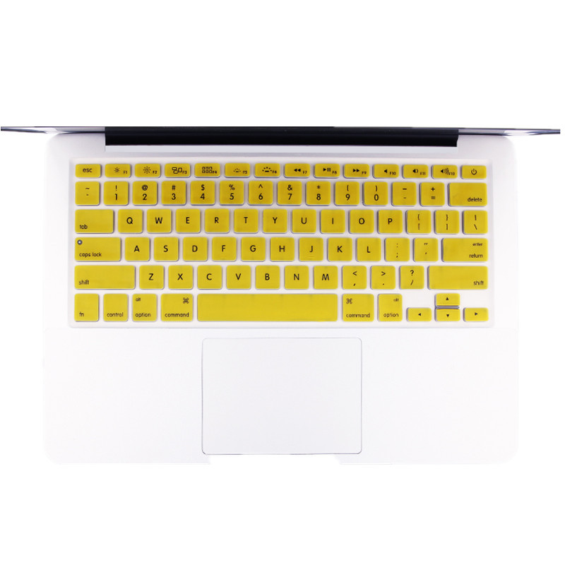 HIGE/苹果笔记本键盘膜 Mac/pro/air键盘膜 Macbook Aor11.6英寸通用 黄色