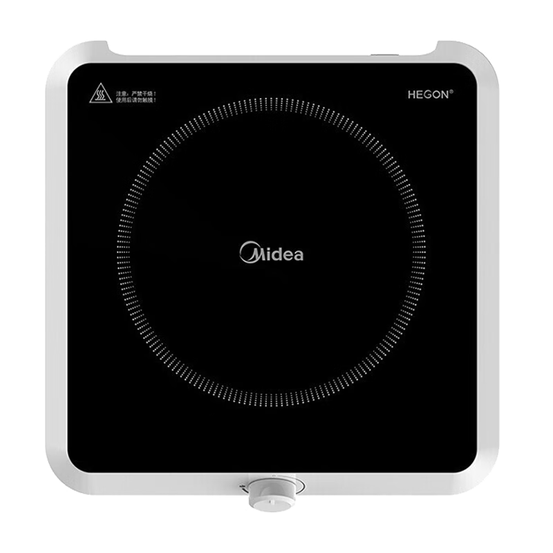 美的(Midea) 电磁炉火锅炉多功能大功率精致小体积4D防水旋磁大线盘加热微晶面板RX2207TQ(旋钮) 单炉高清大图