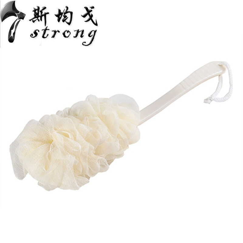 长柄浴花沐浴球搓澡沐浴刷大号浴室用品柔软泡泡浴纱网搓后背刷子