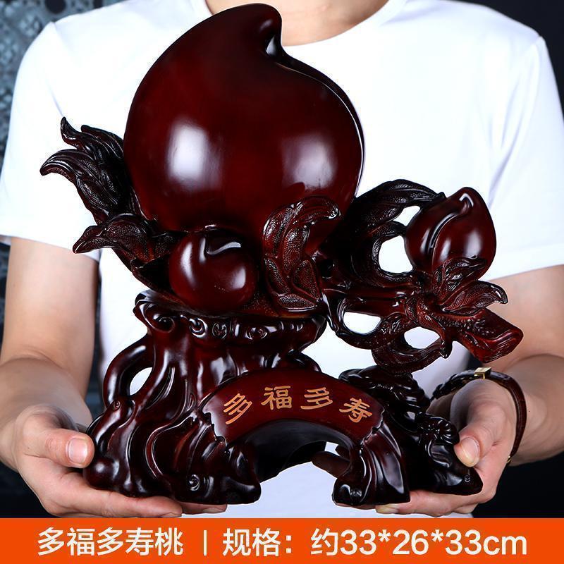 家柏饰(CORATED)寿桃大号摆件送长辈祝寿贺寿大寿礼品送长辈老人爷爷奶奶生日高清大图