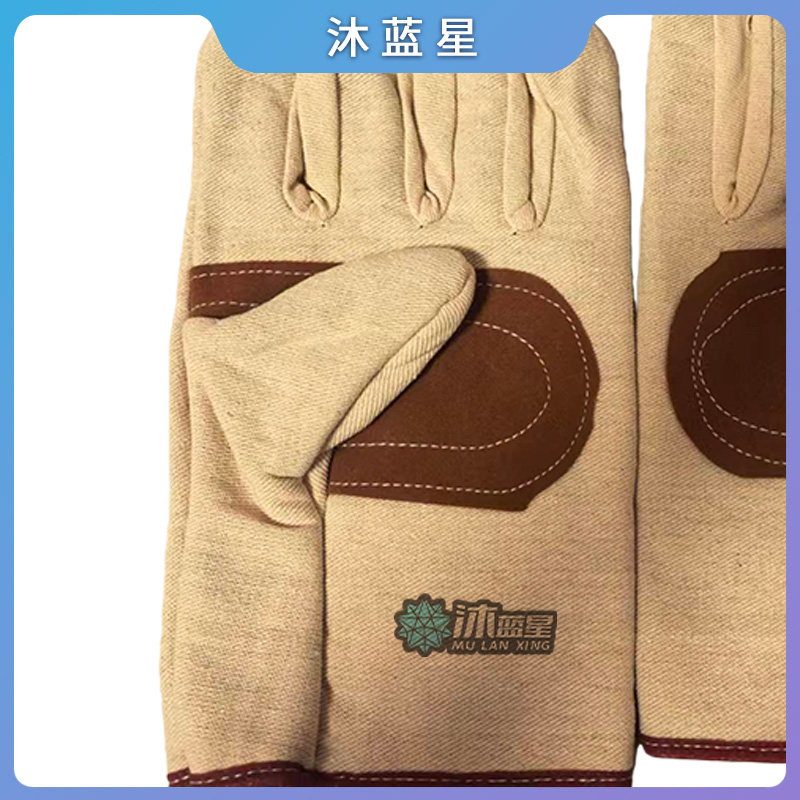 沐蓝星 帆布皮掌手套 ZYT024 双高清大图