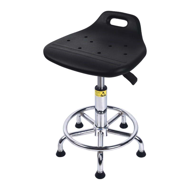 先围 防静电椅 电镀圈脚垫升降40-54cm 个高清大图