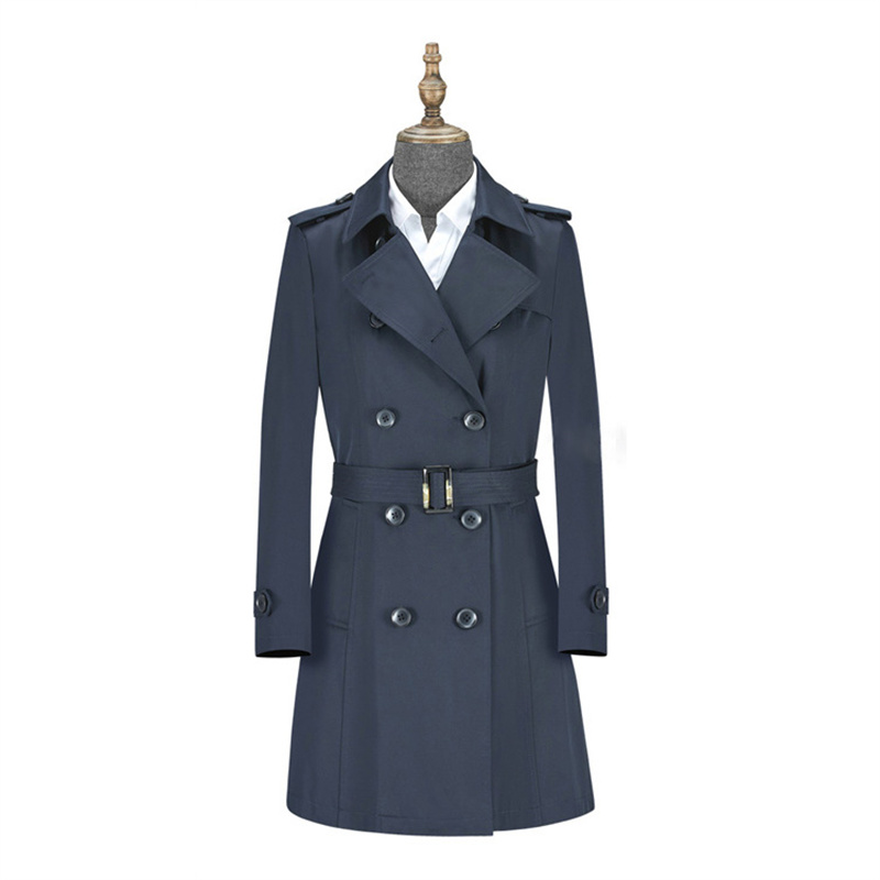 燕舞 BD2FN522101Z2F 女士春秋工作服 长款风衣 155-175码 定制商品（计价单位：件）藏青色 165 藏青色