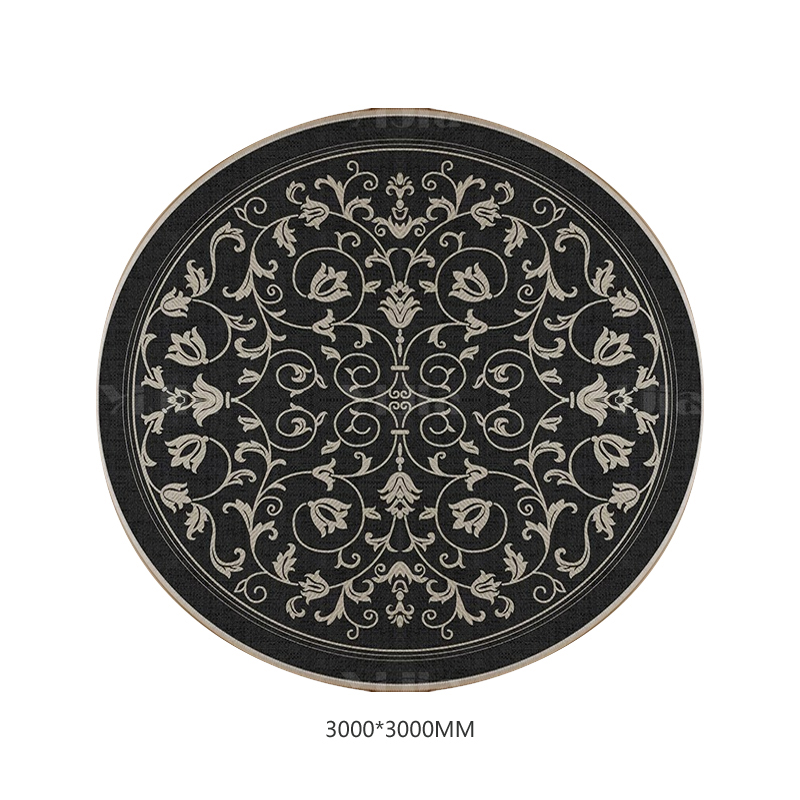 翌嘉YJ40802132 客厅沙发地毯免洗可擦圆形地垫