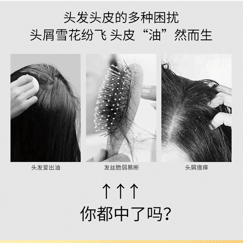 霸王生姜洗发水控油蓬松洗发液 500ml高清大图