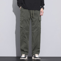 常规加绒可选裤子男士加绒冬季北方保暖防寒休闲工装裤男 XXL（160斤） 9810军绿【常规】