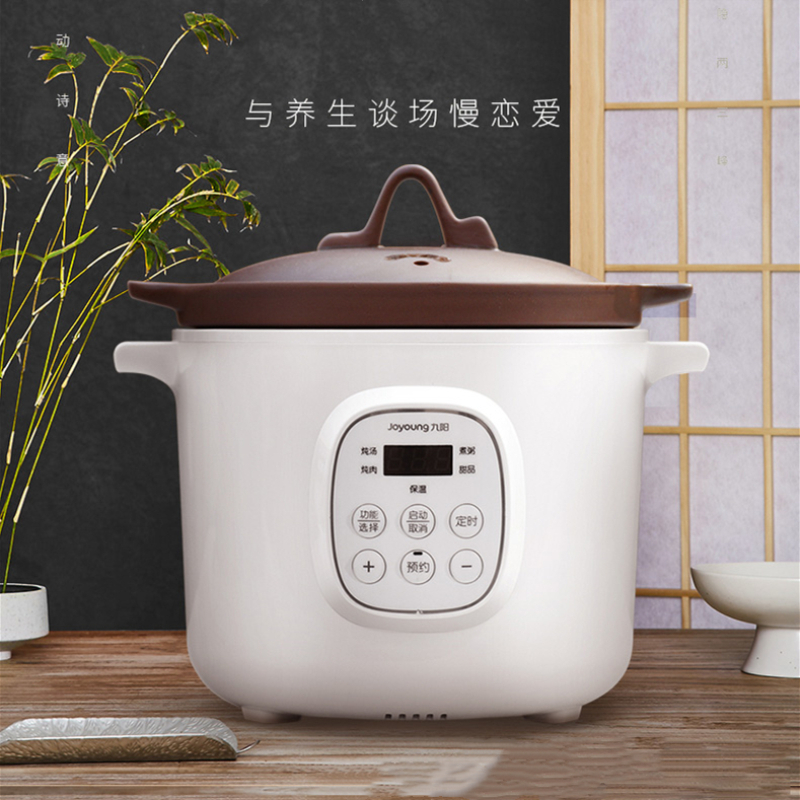 九阳(Joyoung)电炖锅DGD2001AM 紫砂炖锅家用全自动煲汤锅煮粥神器 紫砂炖盅2人 2升 单内胆小紫砂炖锅