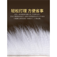 闪电客羊毛汽车坐垫皮毛一体单片冬季毛绒无靠背三件套保暖座垫
