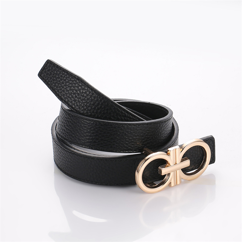 喜来登SHERIDAN 女士板扣内穿头层牛皮皮带高清大图