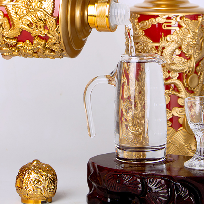 52度白水杜康年份封坛优90龙尊白酒500ml6瓶整箱装