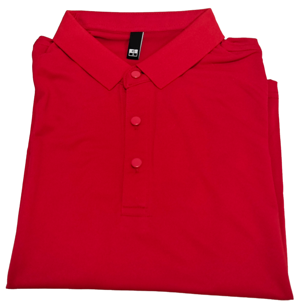 鸽护 短袖POLO定制 仿棉大红 件高清大图