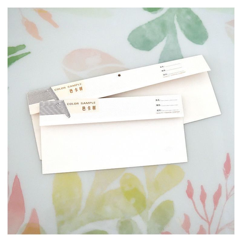 折头色卡样板卡布料纺织通用面料样卡订做色样确认卡贴布色板印刷