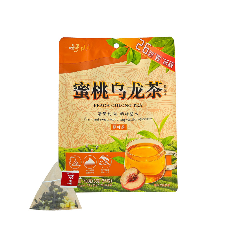 知福好山蜜桃乌龙茶组合花茶袋泡茶独立三角包高清大图