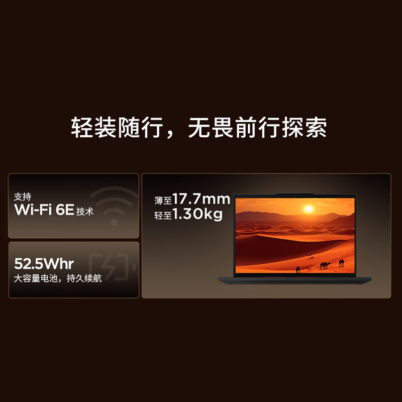 ThinkPad T14 03CD 联想14英寸轻薄工程师笔记本 定制R7 PRO 8840U 64G 2T IPS高色域2.2K屏 商务办公本 AI生态