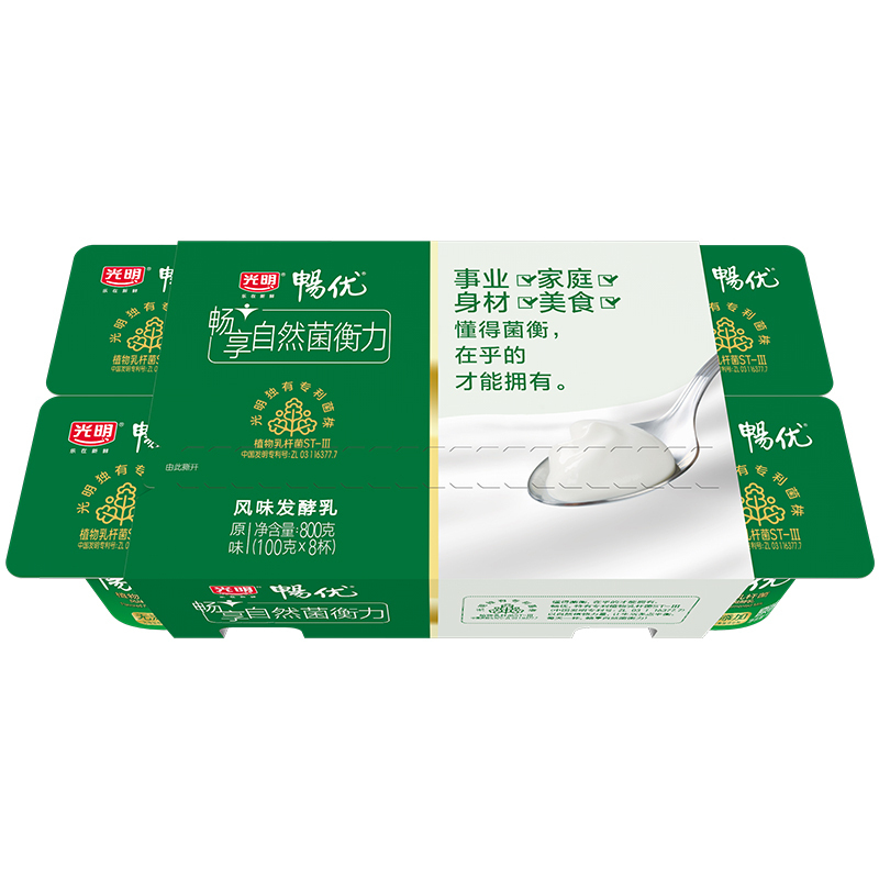 光明畅优优酪乳原味100g*8