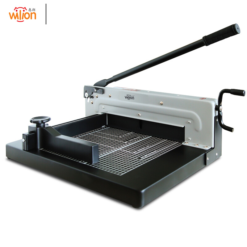 惠朗 手动重型厚层桌面式手动切纸机 裁纸机 A4幅面裁切40mm HL-1106高清大图