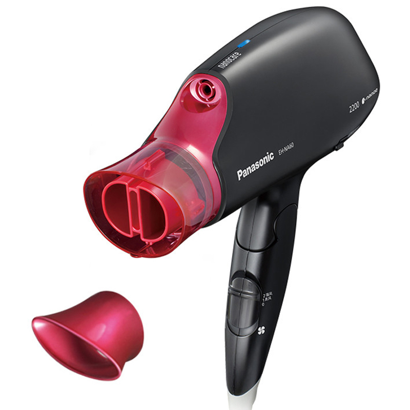 松下（Panasonic）EH-NA60-K纳米水离子电吹风家用大功率2200W护发不伤发智能冷热风吹风筒