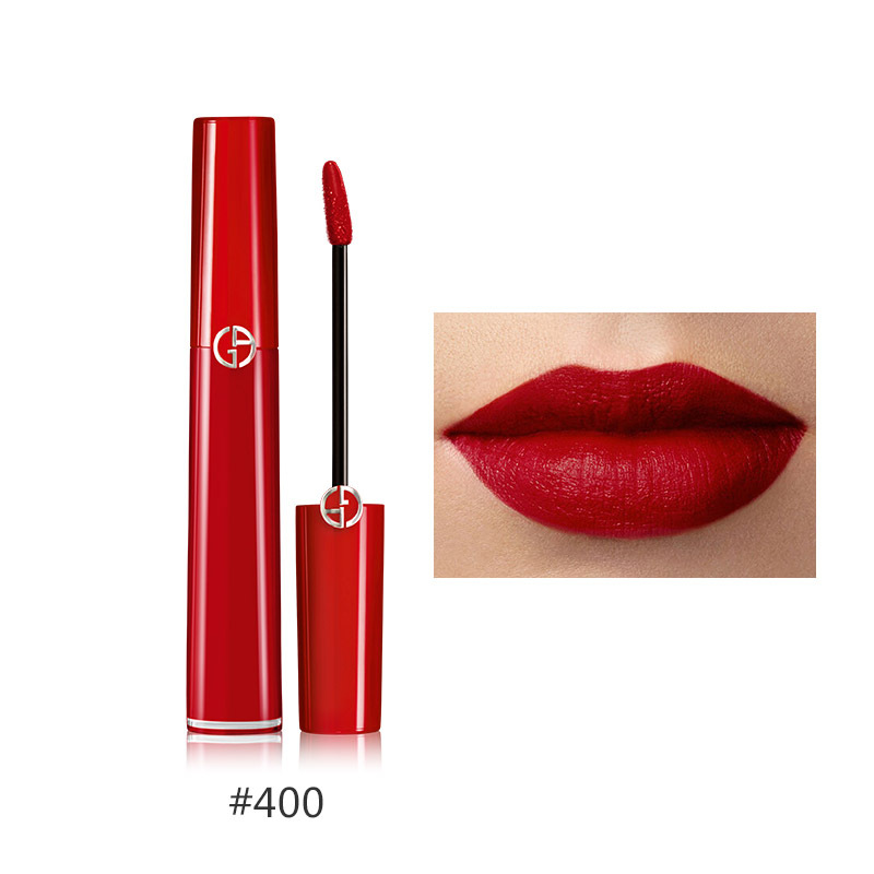 armani阿玛尼红管唇釉番茄色丝绒哑光口红65ml