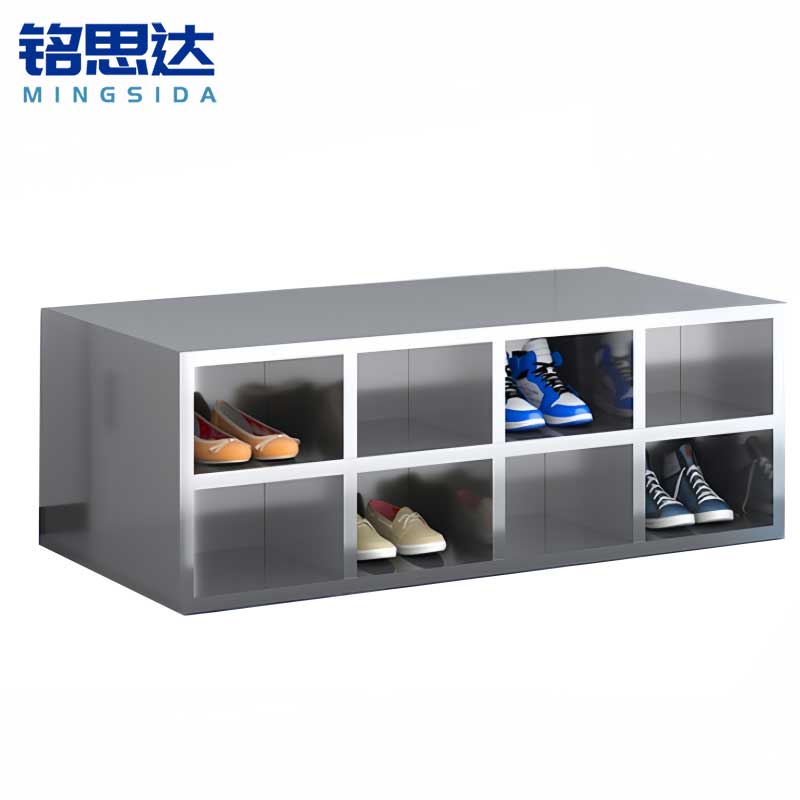 铭思达不锈钢鞋柜双面16格个高清大图