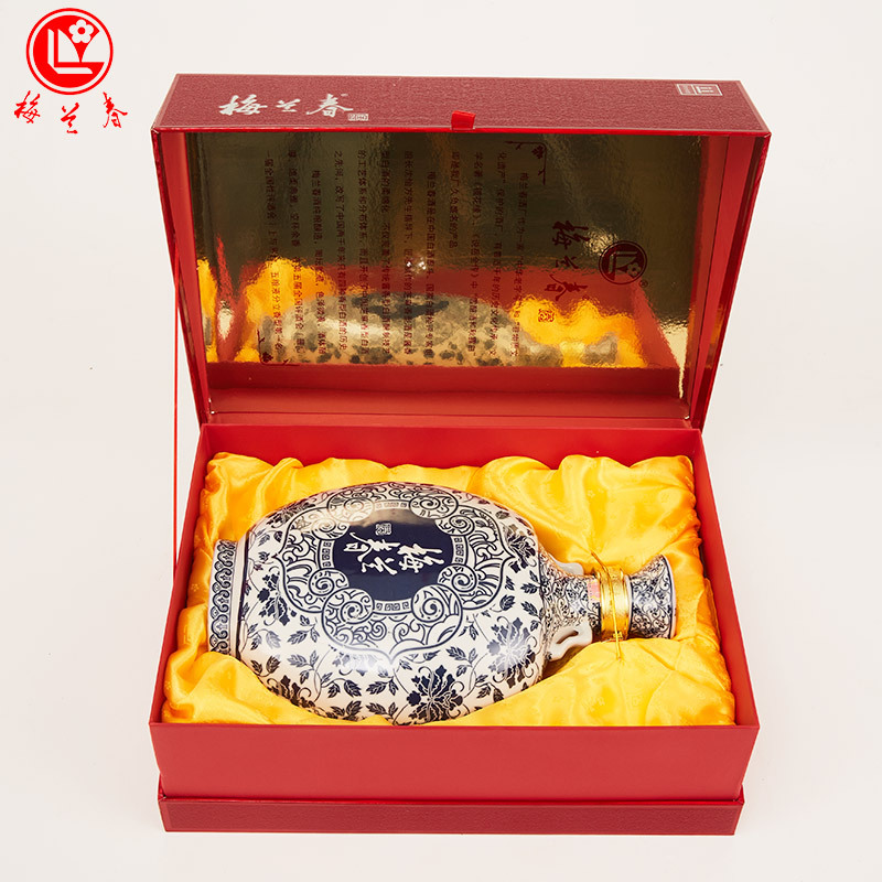 梅兰春 46度收藏酒 芝麻香型 白酒 2500ml 3坛整箱装 中华老字号 京剧大师梅兰芳故乡美酒