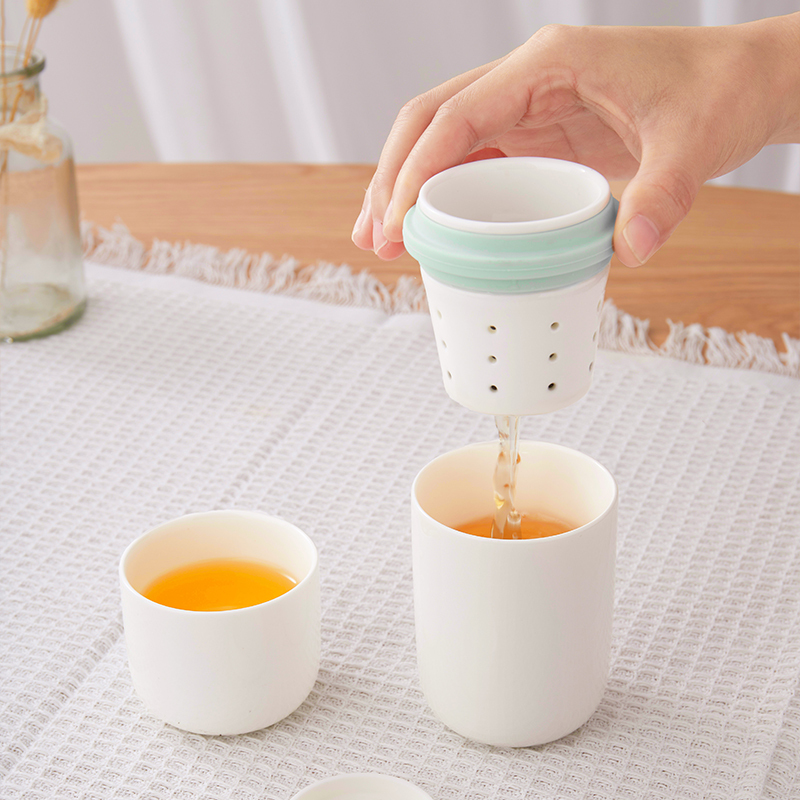 原初格物 水具旅行茶具同心杯灰色/棕色/红色