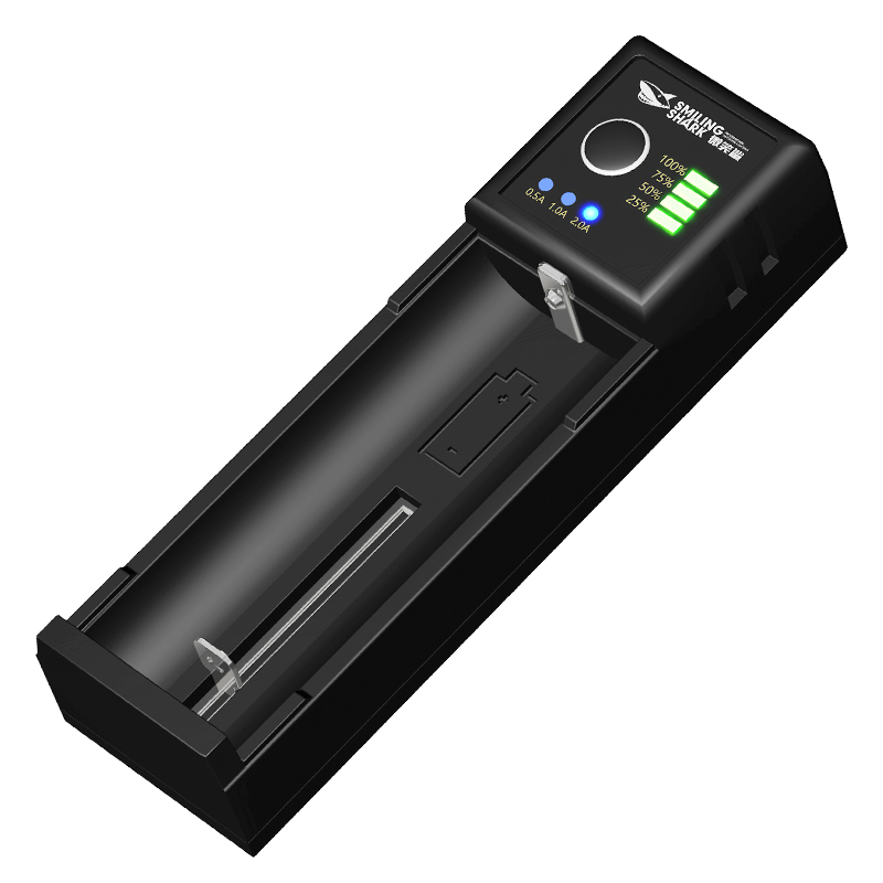 18650锂电池专用充电器多功能通用26650手|四槽/2A快充+4节18650电池(2800毫安)[共11200毫安]