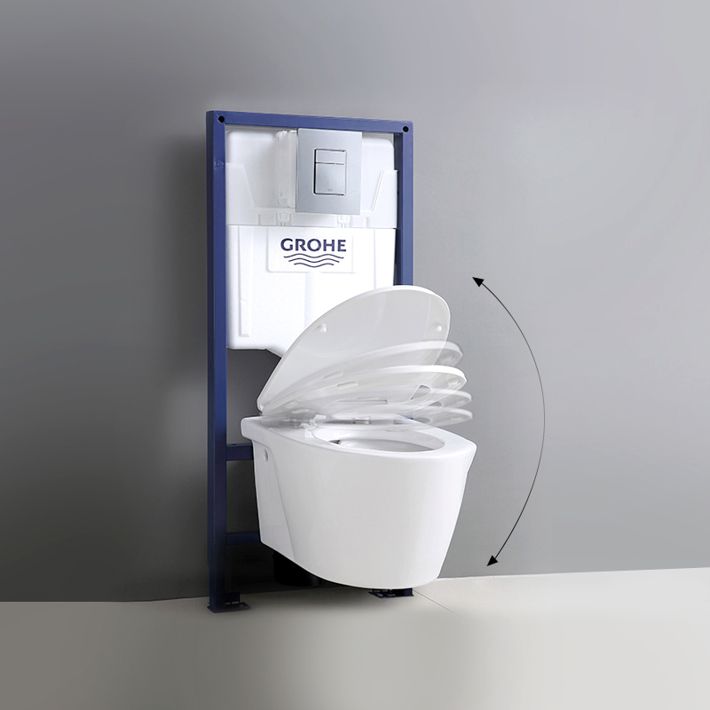 德国-高仪(GROHE)壁挂马桶挂墙式座厕隐藏暗藏式水箱冲水面板入墙式