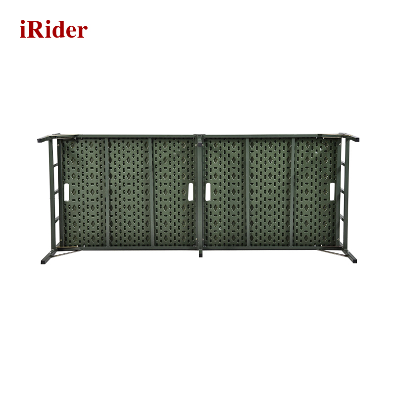 iRider IR1045 塑钢行军床便携式钢木折叠床铁艺木板床单人床