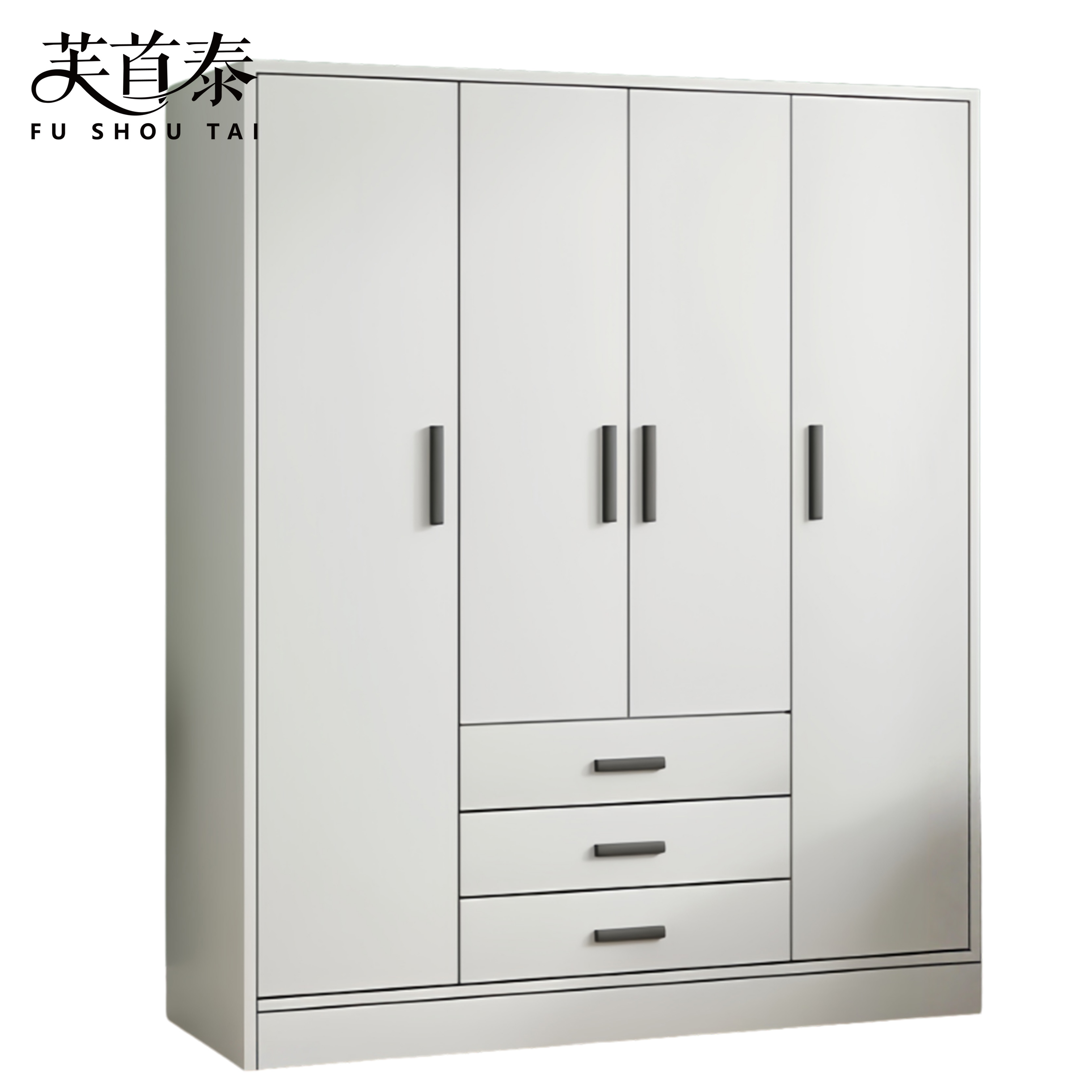 芙首泰四门三抽衣柜1400*450*1800mm个高清大图