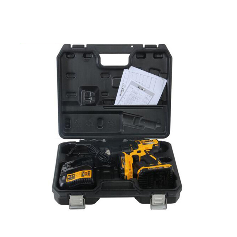工具库 得伟DeWALT 20V锂电无刷磁浮电钻起子 2x2.0Ah电池套装 DCD777