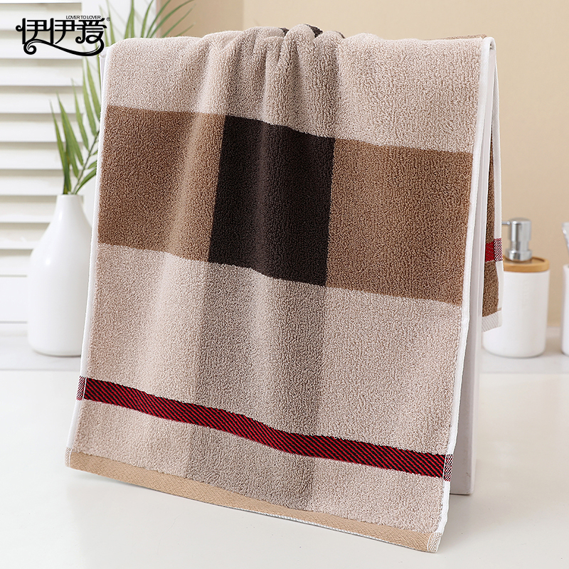 伊伊爱 YBH25272 克罗地亚防螨浴巾 70*140cm 驼色高清大图