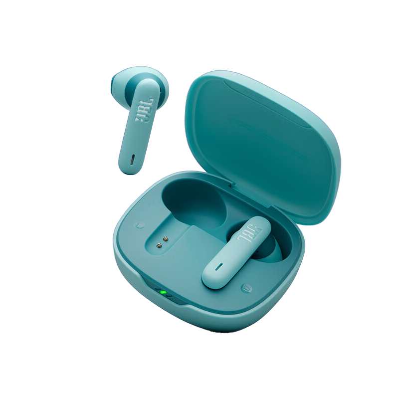 JBL WAVE FLEX 2 真无线蓝牙耳机 半入耳音乐耳机 通话降噪运动游戏带麦 安卓苹果小米通用 松石蓝