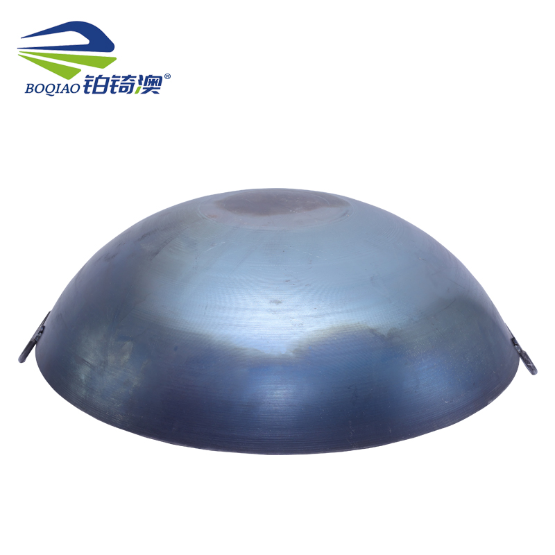 商用加厚无涂层双耳铁锅 炒锅高清大图