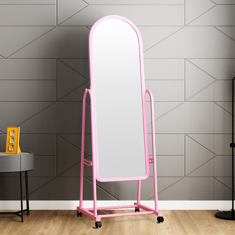 穿衣镜家用全身落地镜简约现代试衣镜宿舍简易立体镜子移动化妆镜
