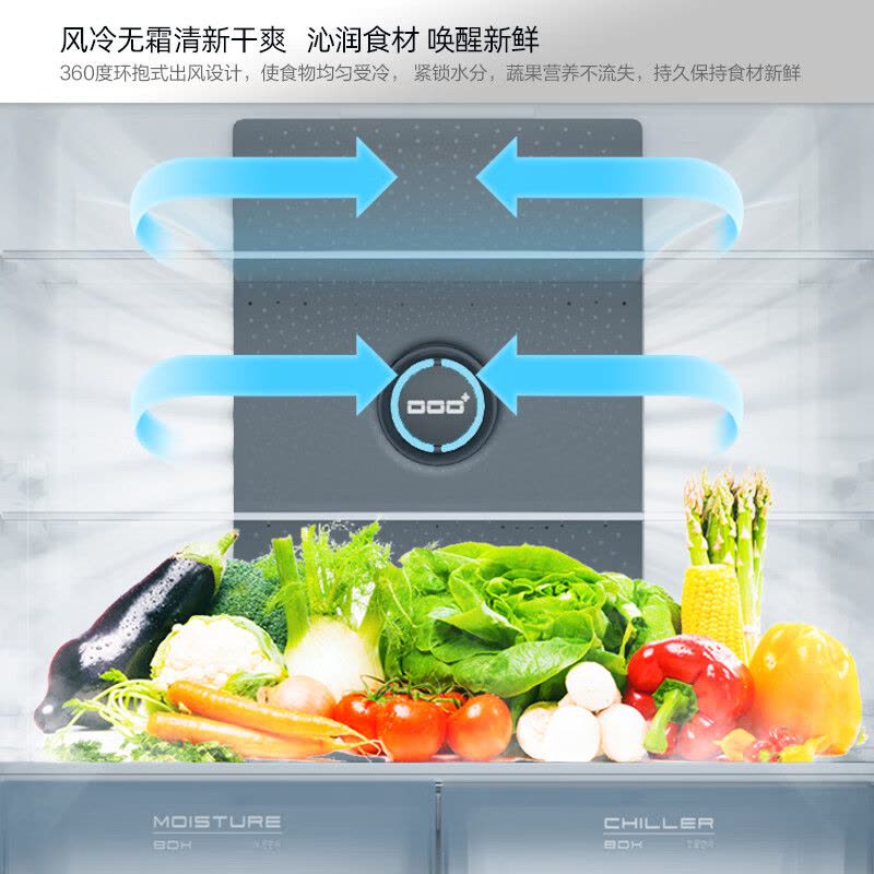 康佳8分钟净味冰箱468升双变频一级能效无霜母婴专属空间十字对开双开四开门BCD-468WPEG4S图片