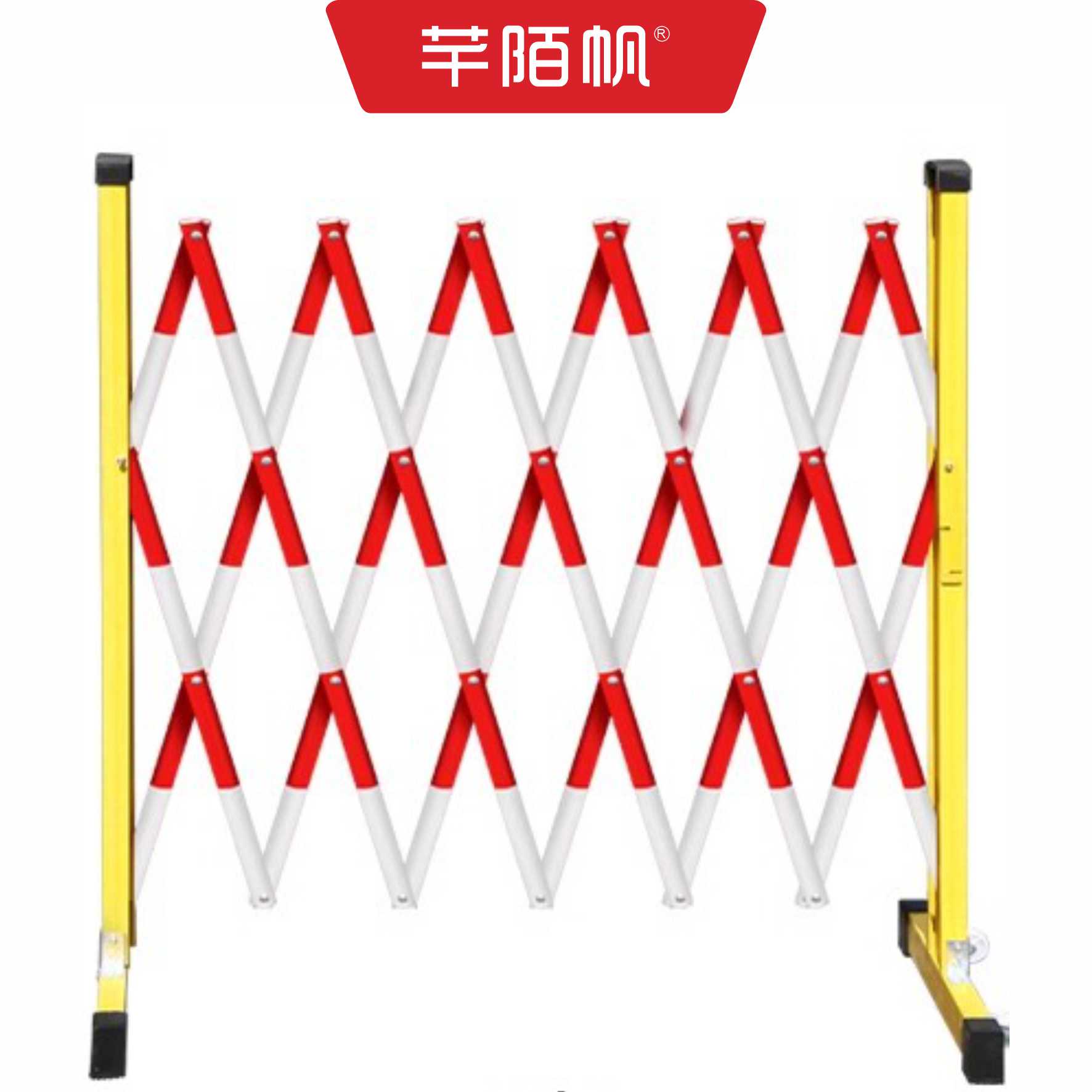 芊陌帆/不锈钢伸缩围栏/可移动警示隔离栏/QMFWL-S01/个高清大图
