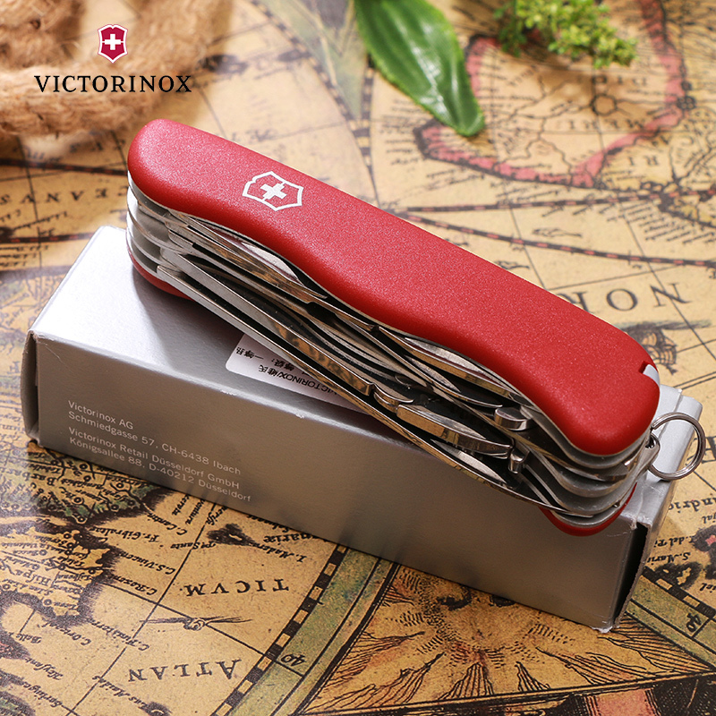 维氏(Victorinox)瑞士军刀原装正品多功能折叠刀具111mm大力士0.9043