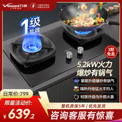 万和(Vanward) 天然气燃气灶 JZT-G6L50