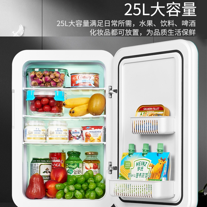 25l学生宿舍小冰箱迷你闪电客小型家用租房微型车载冰箱车家两用