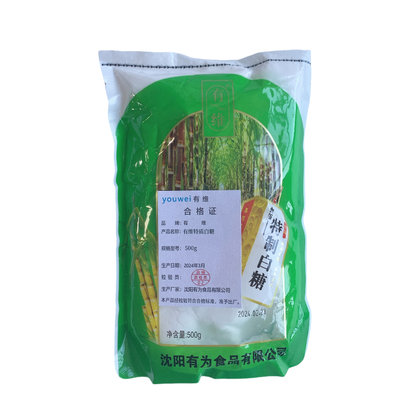 有维 特质白糖 500g 袋高清大图