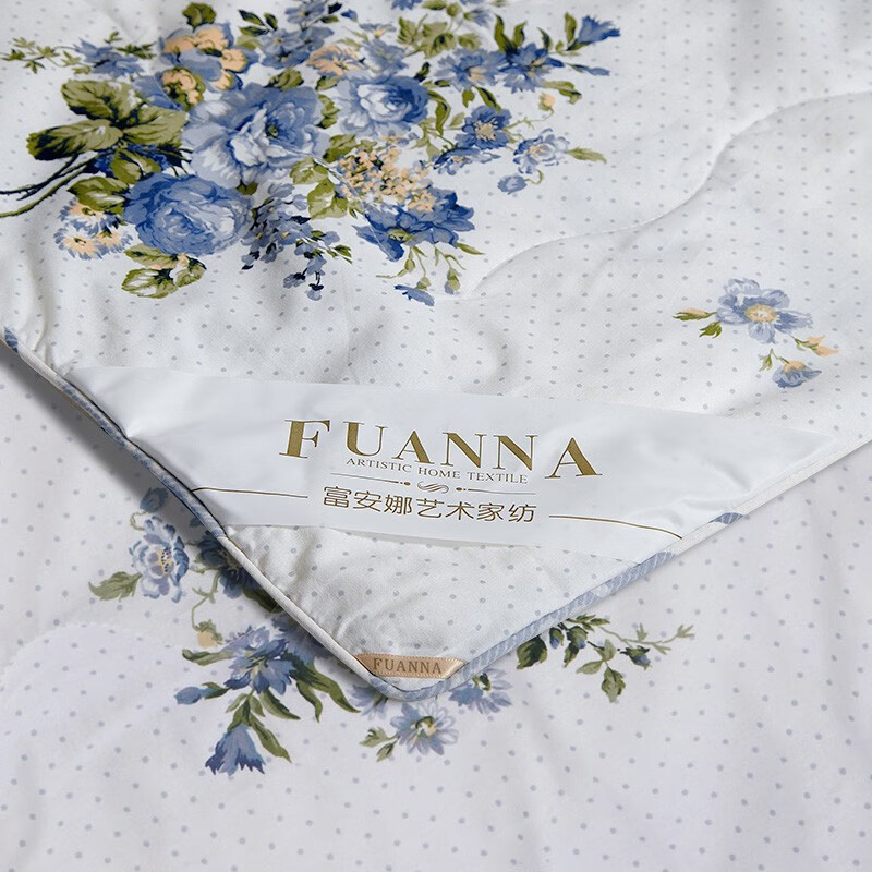 富安娜(FUANNA) 水洗蚕丝夏被柞蚕丝月夕花朝高清大图