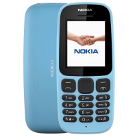 Nokia/诺基亚 105 直板按键手机老人学生备用功能机 蓝色