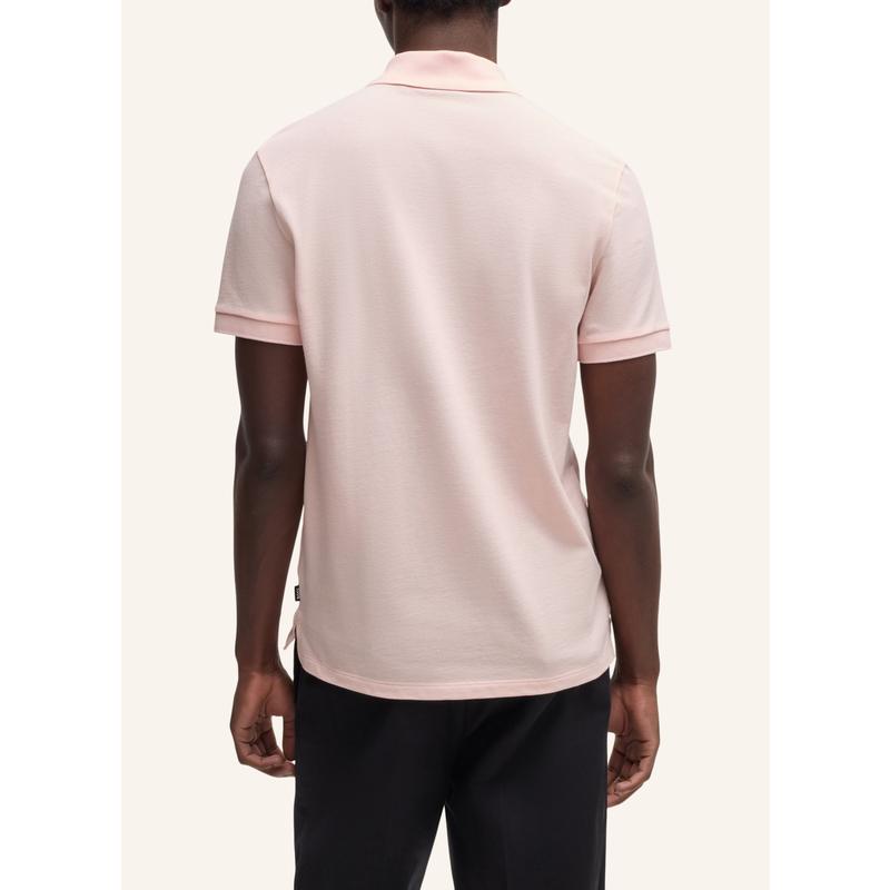 Hugo Boss男装纯色简约短袖Polo衫透气Regular版型休闲商务衬衣